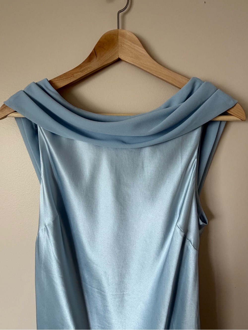 NEW Reformation Jonelle Silk Open Back Mini Dress Horizon Baby Blue | size XS - Picture 8 of 16